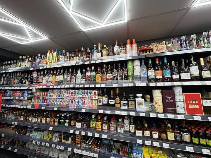 Gin, vodka, whisky, rum and other spirits stocked at C&K Local Store’s Worcester off-licence.