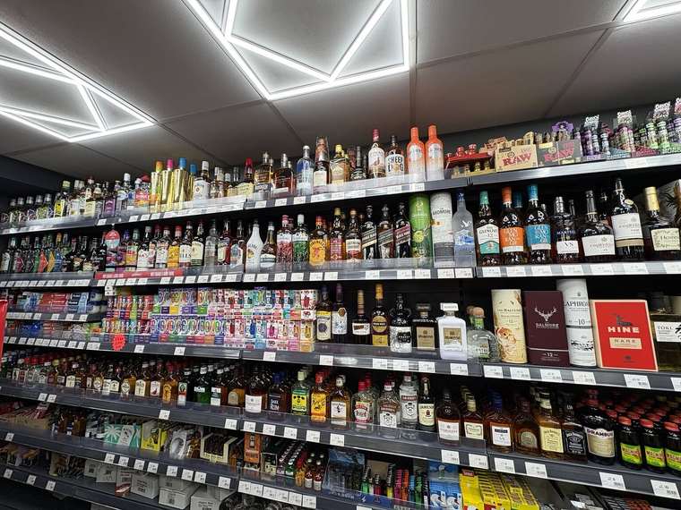 Gin, vodka, whisky, rum and other spirits stocked at C&K Local Store’s Worcester off-licence.